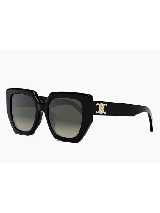 CELINE Triomphe 55MM Butterfly BLACK Sunglasses Gold logo main image 4